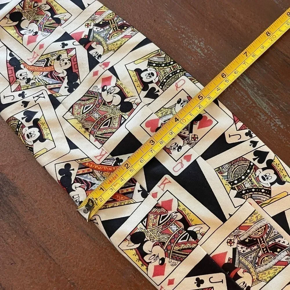 Vintage Mickey Mouse Silk Tuxedo Cummerbund Belt Mickey Casino Made in USA